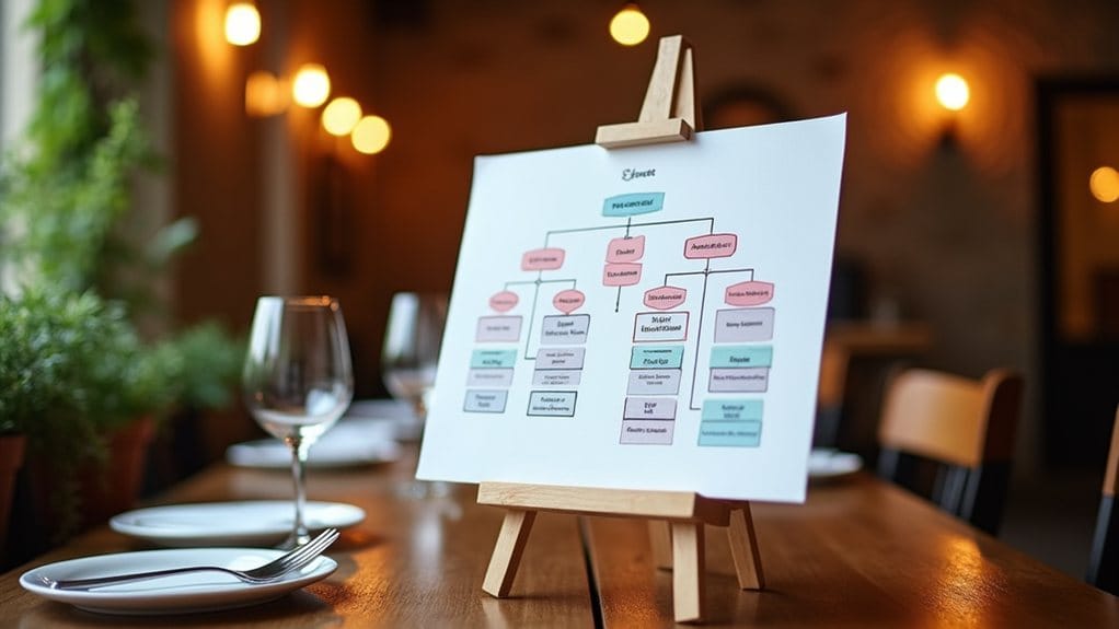 Estructura organizativa de un pequeño restaurante