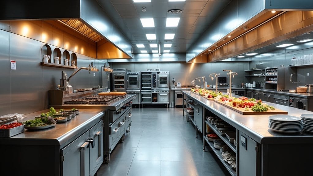 Zonificación eficiente de la cocina de un restaurante