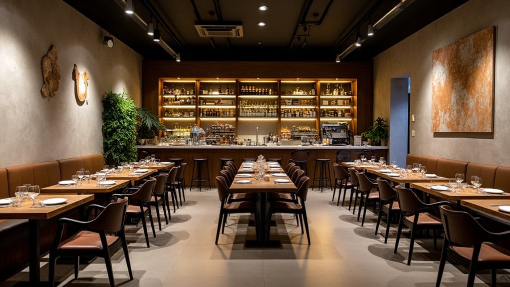 Elementos esenciales del diseño interior de un restaurante
